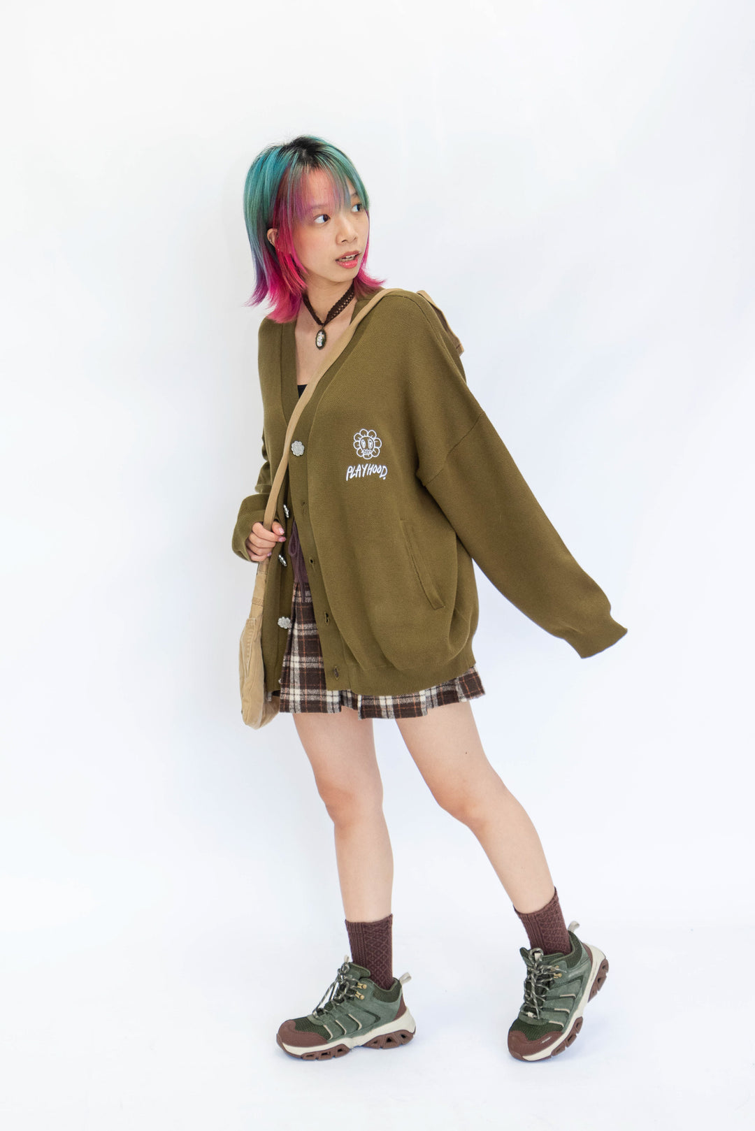 Hojicha Hoodie Hood cardigan – Playhood