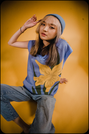 Sky Blue Lily Knit Vest