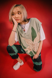 Apple Green Lily Knit Vest