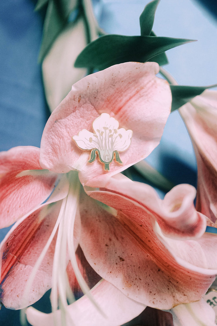 Cross Section Cherry Blossom Pin