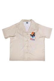 Beige Camellia Hawaiian Shirt