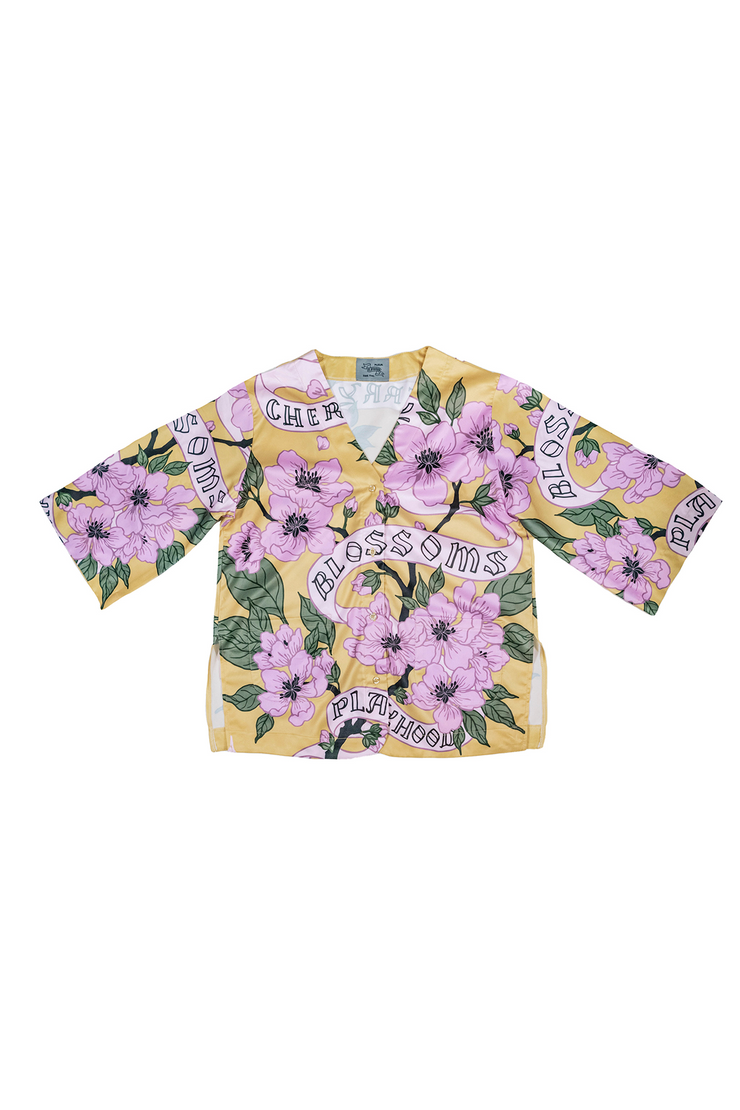Sunny Cherry Blossom Kimono