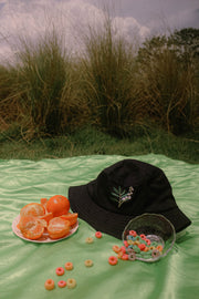 Navy Botanical Bucket Hat