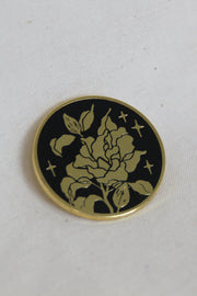Round Magnolia Pin