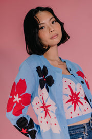 Sakura Blossom Knit Cardigan
