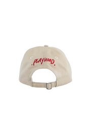Beige Camellia Baseball Cap
