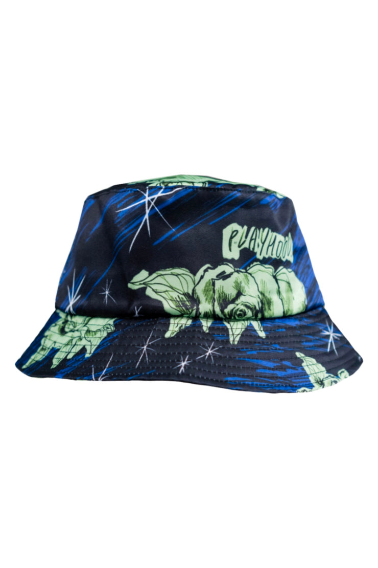 Green Rose Sketch Bucket Hat