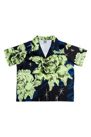 Green Rose Sketch Hawaiian Shirt