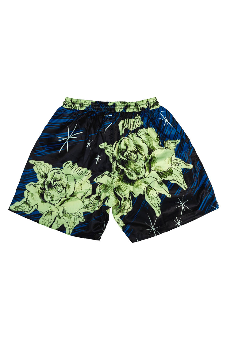 Green Rose Sketch Shorts