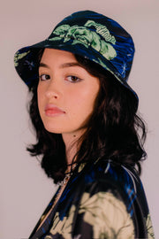Green Rose Sketch Bucket Hat