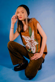 Chestnut Brown Lily Knit Vest