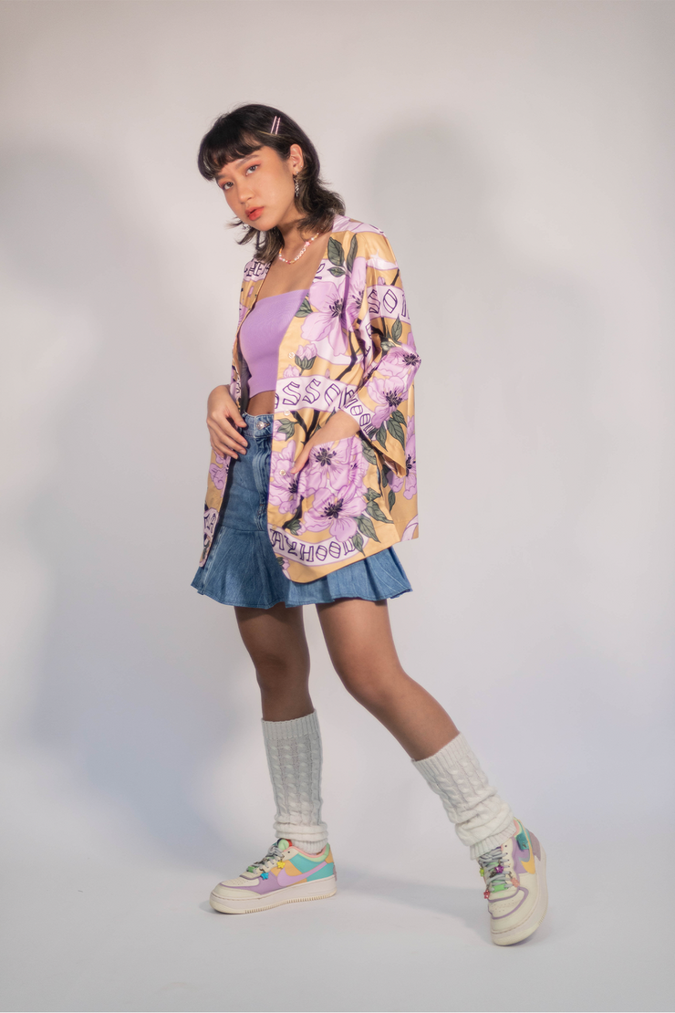 Sunny Cherry Blossom Kimono