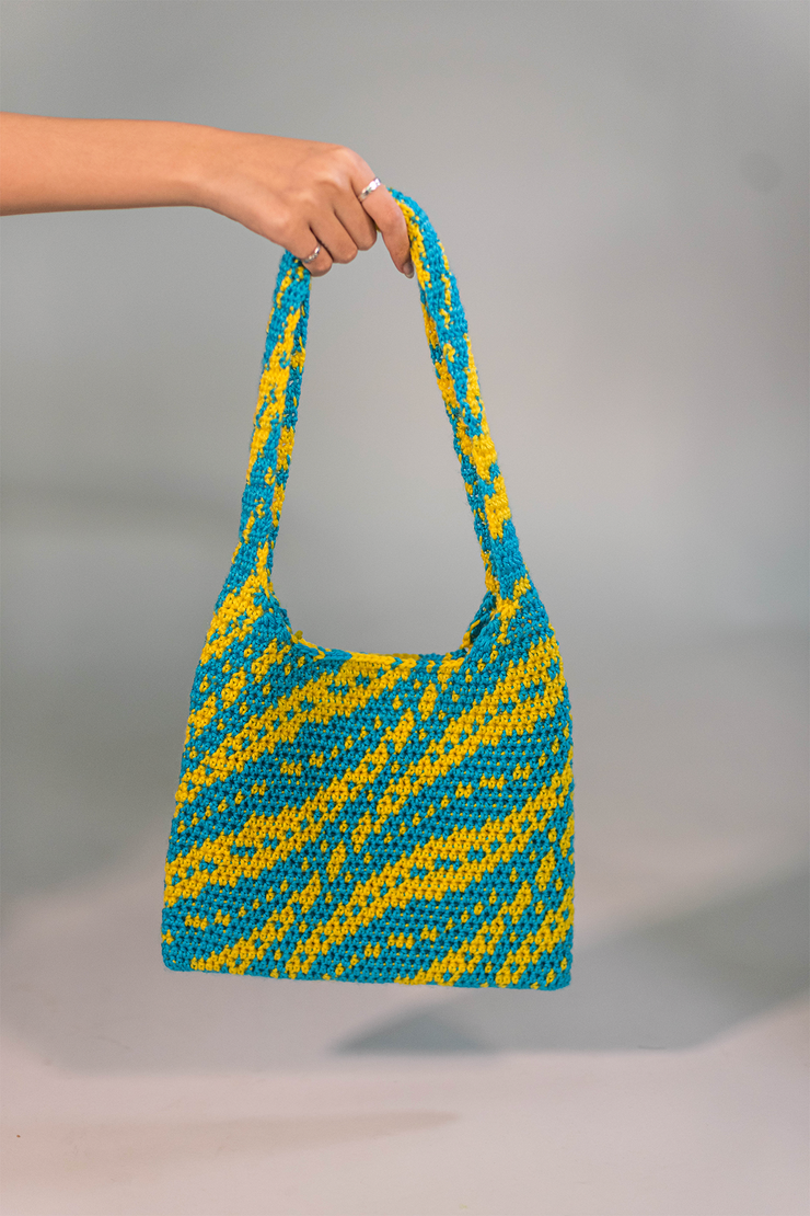 Beach Waves Mini Crochet Bag