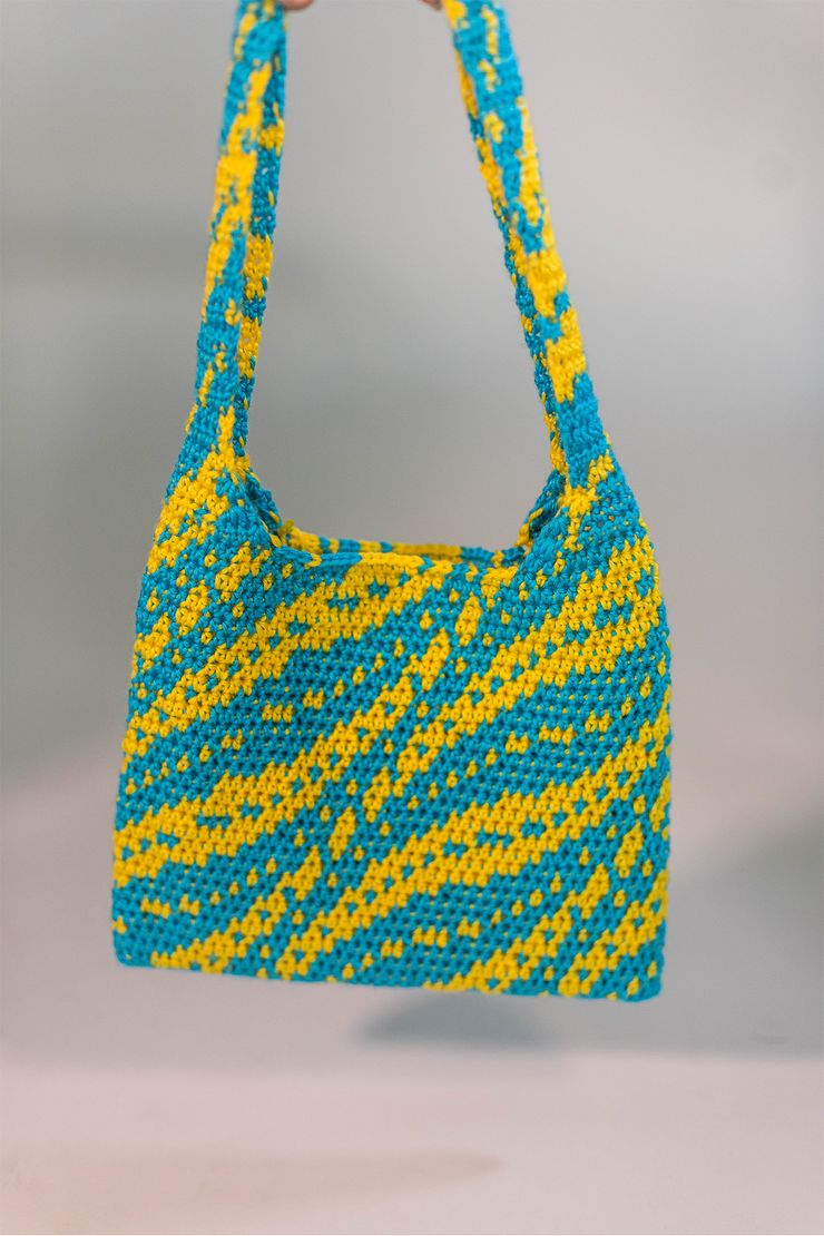 Beach Waves Mini Crochet Bag