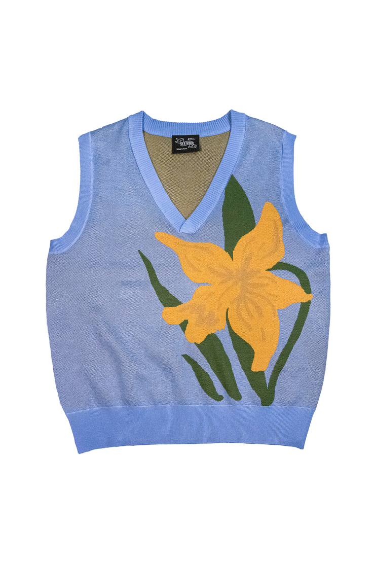 Sky Blue Lily Knit Vest