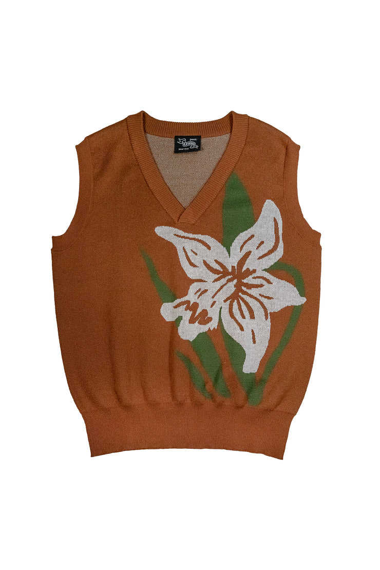 Chestnut Brown Lily Knit Vest