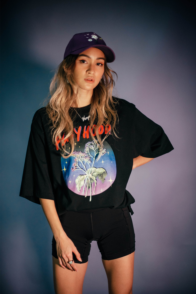 Black Profuse Oversized Tee