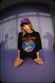 Black Profuse Oversized Tee