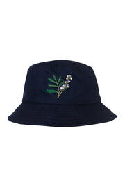 Navy Botanical Bucket Hat